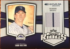 2005 Donruss Jersey Kings Todd Helton #JK-9 Colorado Rockies #’d 025/250