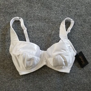 Neu Frederick's of Hollywood Va Voom BH 34D Satin weiß breite Träger - POWT * - Bild 1 von 12