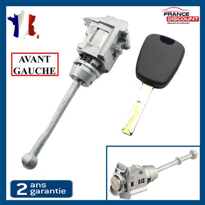 Serrure Barillet Porte Gauche Conducteur Chauffeur pour Citroen C5 Peugeot 207 - Imagen 1 de 4