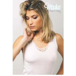 Canottiera lana & cotone spalla larga art. 4000 - Imagen 1 de 2
