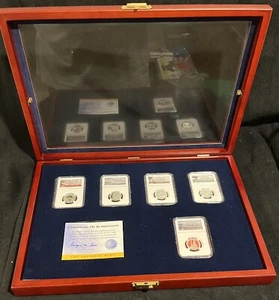2013 S PROOF SILVER 5 COIN QUARTER SET NGC PF69 ULTRA CAMEO NATIONAL PARKS 25C - Picture 1 of 7