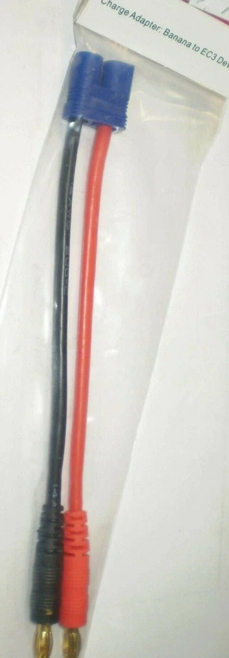 Dynamite DYNC0072 Charge Adapter Banana to EC3 Device new nip - Image 1 of 1