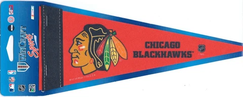 Chicago Blackhawks Mini  Felt Pennant 4" x 10" Cover