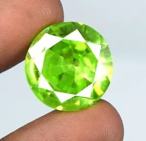Runder Diamantschliff 30,85 ct Pakistan Peridot natürlicher Edelstein zertifiziert A40686 - Bild 1 von 9