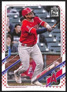 2021 Topps Update Independence Day Juan Lagares #US167 12/76 Los Angeles Angels - Picture 1 of 2