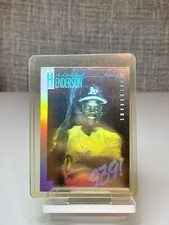 RICKEY HENDERSON Silver Star Holo All Time Stolen Base Leader 939. Rare!