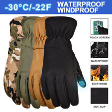 Winter Handschuhe Herren Damen Fahrrad Thermo Wasserdicht Outdoor Touchscreen