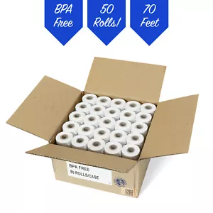 2 rotoli carta termica per ricevute 1/4" x 70' 50 **SPEDIZIONE GRATUITA** - Foto 1 di 4