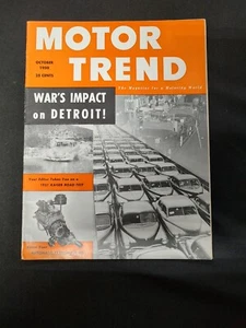 1950 Motor Trend Magazine October War's Impact On Detroit 1951 Kaiser Road Test - Picture 1 of 4