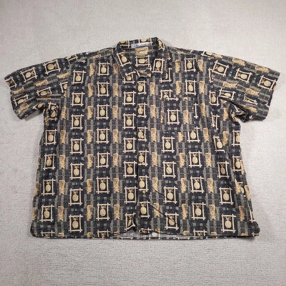 Natural Issue Hawaiian Shirt Mens 4XL Big Pineapple Print Island Aloha Cruise  - Image 1 of 4
