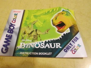 INSTRUCTION BOOKLET FOR DINOSAUR   FOR THE GAME BOY COLOR SYSTEM   - Imagen 1 de 1