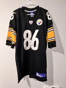 Pittsburgh Steelers Hines Ward Football Jersey Size 52 VTG Black NFL Stitched - Picture 1 of 7
