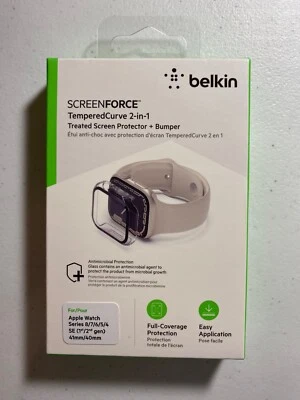 Protector de pantalla y parachoques Belkin Screenforce TemperedCurve 2 en 1 tratado - ¡NUEVO! Foto 1 de 2