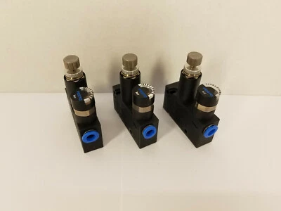 (Lote de 3) Regulador de presión FESTO 153496 LRMA-QS-6 con manómetro 6 mm puertos de entrada Foto 1 de 4