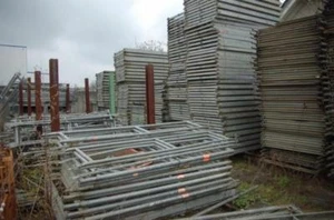 400qm Original Müba Gerüst Baugerüst MÜBA Fix 120 Fassadengerüst ohne Bretter - Bild 1 von 3