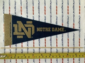 Notre Dame Classic Vibrant 4"x9" Mini Team Pennant & 10" Stick Room Party Decor - Foto 1 di 6