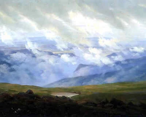 Driftende Wolken Gemälde von Caspar David Friedrich 8x10" Kunstdruck - säurefrei - Bild 1 von 1