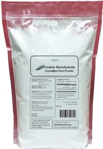 NuSci 100 % reines Kreatinmonohydrat kristallines Pulver 5000g (11 lb) - Bild 1 von 3
