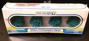 SET OF 4 LIFE-LIKE SMALL EVERGREEN TREES - For All Scales - Picture 1 of 5