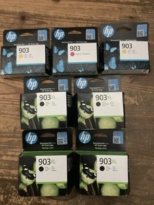 HP 903 XL - Printer Cartridge - Job Lot. 4 x Black, 2 x Yellow, 1 x Magenta - Afbeelding 1 van 2