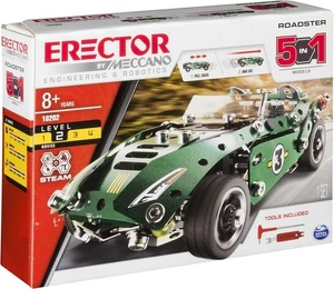 **NEW Erector by Meccano 5-in-1 Roadster Car Building Kit –STEM Construction Set - Picture 1 of 9