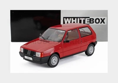 WHITEBOX WB124257 FIAT - UNO 45 1983 - RED BLACK - 1/24 - Immagine 1 di 2