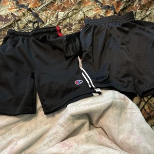Preowned 2 Champion Shorts One Is Mesh Boys Size 8  - Picture 1 of 5