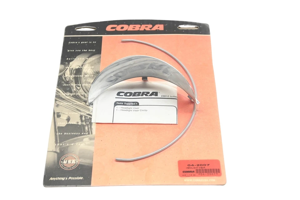 Cobra 04-2007 Headlight Visor NOS - Изображение 1 из 3