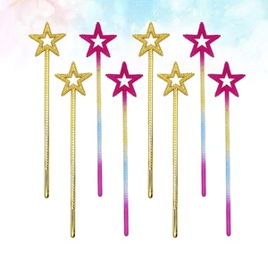  8 pezzi bacchette fata stella cava bacchette a forma di stella per bambini compleanno Halloween - Foto 1 di 12