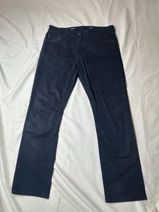 AG Adriano Goldschmied The Everett Slim Recto Gamuza Azul Para Hombre 32 x 30 - Imagen 1 de 7