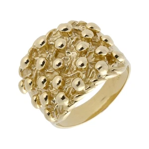 Nuevo anillo guardián de 5 filas de oro amarillo de 9 quilates tamaño: oro U de 9 quilates para él - Imagen 1 de 1