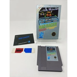 Rad Racer Rare Daytime Variant Nintendo NES 1987 Game Complete IN BOX 3d Glasses - Picture 1 of 12