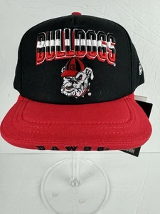 Dyme Lyfe- GEORGIA BULLDOGS Big UGA Logo Flatbill SnapBack Hat/Cap OSFA-  NWT - Picture 1 of 7