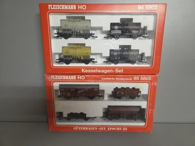 Fleischmann H0 2x Set 94 5802 + 95 5805 DB Epoch 3 from our Collection - Image 1 of 4