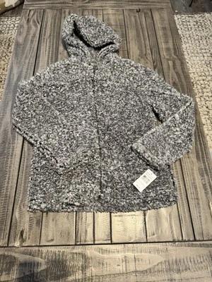 Stoic Womens Faux Fur Jacket Frosted Black Size Small So Soft! Foto 1 de 4