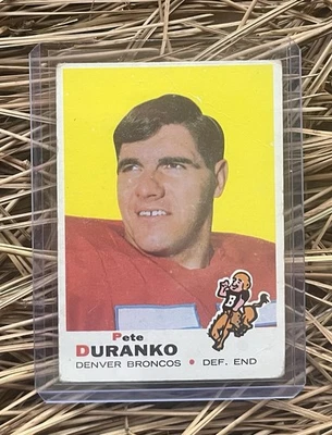 1969 Topps #182 Pete Duranko Broncos nc555 - Image 1 of 2