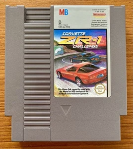 NES ~ CORVETTE ZR-1 CHALLENGE Nintendo Game 3 Screw NES-ZJ-NOE Cart Only Pal B - Picture 1 of 16