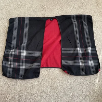 Ike Behar Women's Cozy Shawl Poncho, Reversible Wrap High Pile Fleece Tartan - Image 1 of 4