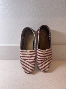 Tom’s Women American Flag Slip On Shoes 5.5 - Picture 1 of 4