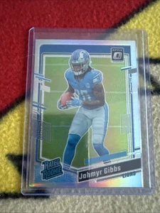 2023-24 Panini Donruss Optic Jahmyr Gibbs 236 RC Rated Rookie Silver Holo - Bild 1 von 2