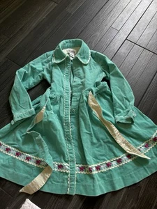 Lilly Pulitzer Girls 4 Blue Light Weight Corduroy Button Up Dress With Elephants - Picture 1 of 5