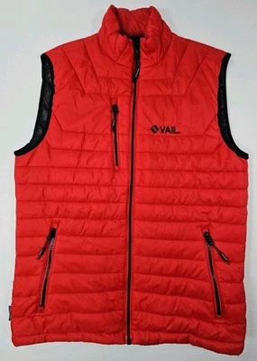 Stormtech Performance Thermal Mens Red Vest Vail Colorado Ski Full Zip Size Med - Image 1 of 4