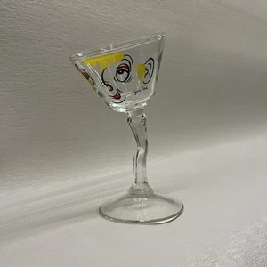 Vintage 1950's MCM Tipsy "Gay Fad" Beau Brummel Novelty Martini Glass - Picture 1 of 10
