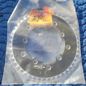 Rocket Ring Chainring 47t Old School BMX NOS 47 Tooth 110 130 Black Sprocket US - Picture 1 of 2