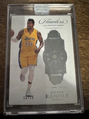 2016-17 帕尼尼完美无瑕 - Julius Randle 钻石卡 #56/25 湖人队 — 第 1/2 张图片