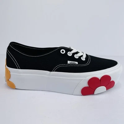 Vans Stackform OSF Oversized Floral Black Shoes VN0005UTBMV Women's Size 7.5 NEW - Image 1 of 4