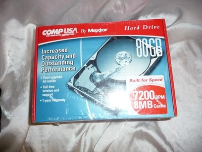 NEW Comp USA Maxtor Hard Drive HDD 80GB 7200 RPM Ultra ATA /133 - Image 1 of 4