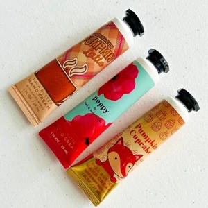 BATH & BODY WORKS FALL TRAVEL SIZE SHEA BUTTER HAND CREAM BUNDLE OF 3 - Picture 1 of 5