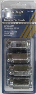 WHITE KNIGHT 130104 4ct.9/16" HEX:7/8"LUG NUTS UPC: 097984130106 - Picture 1 of 2