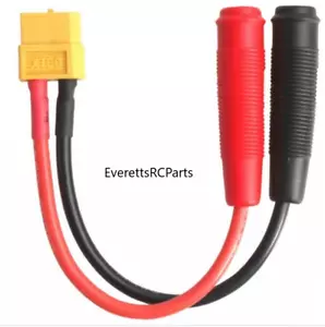 XT60 Female cable adapter to 4mm Banana Bullet Female Connector for iSDT Charger - Picture 1 of 3